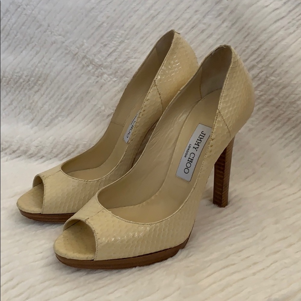Jimmy Choo Snake Pumps